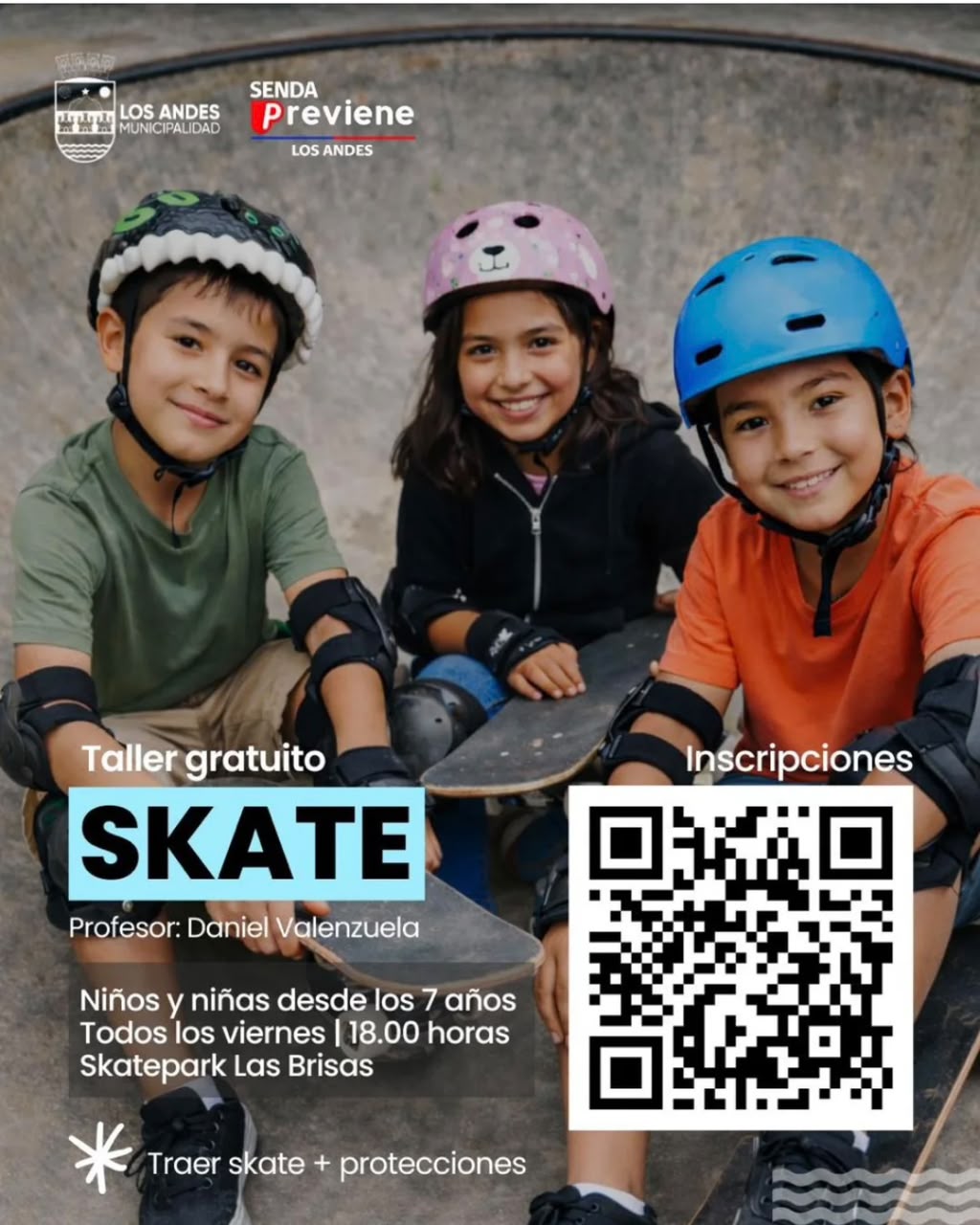 Taller gratuito de Skate